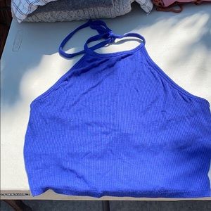Blue Crop top
